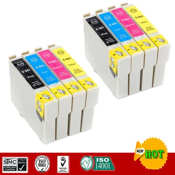 Saderīgs tintes kasetnes T0881 T0881 - T0884 tērps Epson NX100 NX105 NX110 NX115 NX200 NX215 NX300 NX305 NX400 NX415 utt. 32326