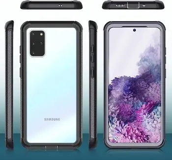 Samsung Galaxy S20 Plus 5G Gadījumā Pilnu Ķermeni ar iebūvētu Ekrāna Aizsargs, Skaidru Skaņu, Triecienizturīgs Izturīgs Vāks Gadījumā Skaidrs