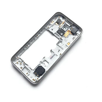 Samsung Galaxy S5 Mini G800 G800F Oriģinālu Mobilo Telefonu Mājokļu Vidū Rāmja Vāks Bezel Šasijas Ar Līmi