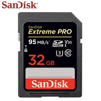 Sandisk Atmiņas Kartes Extreme Pro, SD Kartes 32GB SDHC Max Read Speed, 95MB/s Class 10 U3 4k SD atmiņas Karti Fotokameras