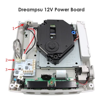 Sapnis PSU Rev2.0 12V Barošanas Nomaiņa Mod SEGA DreamCast Spēli Konsole Aizstāt Acces Viegli Izmantot