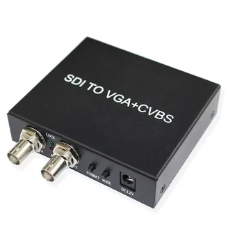 SDI VGA AV CVBS L/L Converter SD/HD/3G SDI un Adapteri Monitora un Kameras Displejs ar DC adapteris MUMS UK ĀS Bezmaksas Piegāde