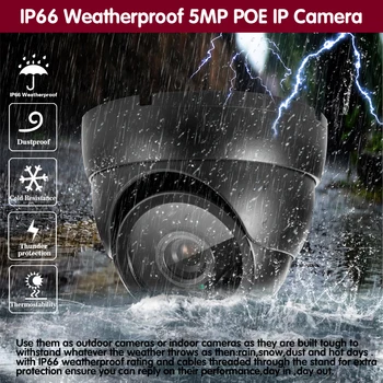 Sejas Detection16CH 5MP POE VRR Drošības Kameras Sistēmas Komplekts H. 265 IP Kameras Kupola Āra Ūdensizturīgs CCTV Video Novērošanas Komplekts