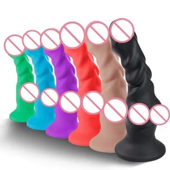 Seksa Veikalu 6 Pieejamās Krāsas Super Mīksts šķidro Silikonu Ādas Sajūta Monster Simulācijas Dzimumlocekļa Viltus Dzimumlocekļa Masturbācija Seksa rotaļlietas.