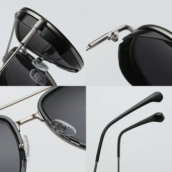 SHAUNA Zīmolu, Dizaineru, Vintage Izmēģinājuma Punk Modes Saulesbrilles Steampunk Toņos UV400