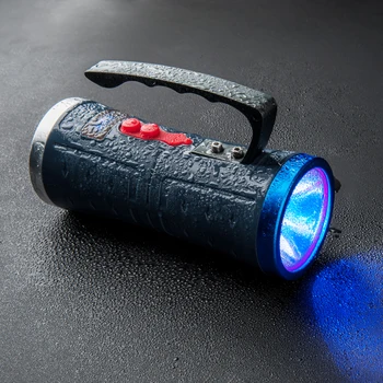 SHENYU Dual Vieglo Portatīvo Led Prožektors, Zils Zvejas Gaismas iebūvēto Akumulatoru ar USB Lādējamu Spēcīgu tāldarbības Lāpu