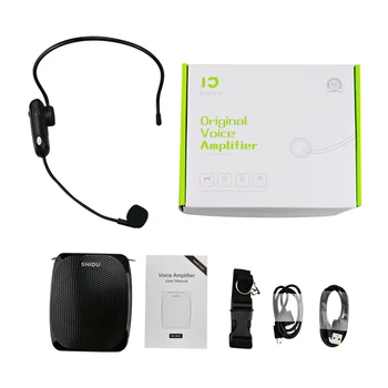 SHIDU S615 10W Balss Pastiprinātājs Bezvadu UHF Mikrofons Ultra Portatīvie Mini Audio Skaļrunis Skolotājiem Tourrist Jogas Instruktori