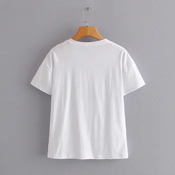 Sieviešu apģērbu 2020. gada vasaras t krekls sievietēm dzīvnieku modelis gadījuma t-veida topi ar īsām piedurknēm O-veida kakla harajuku dāmas sieviešu t-krekls 6063