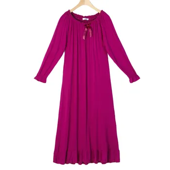 Sieviešu naktskrekls plus lieluma sievietēm Vilinoši sleepwear apakšveļa Kravu kokvilnas miega kleita sexy ilgi, naktskrekli jaunu pijama 2020