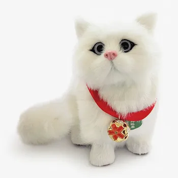 Simulācijas Kaķis Plīša Mājdzīvnieki Modelis, Ornaments Dzimšanas dienas Dāvanu Asti Kustamo Varētu dēvēt par Maz Tauku Kaķu un Suņu Tīrs Roku darbs