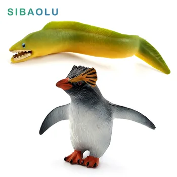 Simulācijas Mazo jūras Zutis Zivju Pingvīns Dzīvnieku Modelis miniatūrā dārza attēls mājas dekorēšanas piederumi dekori Pvc pasaku Statuetes
