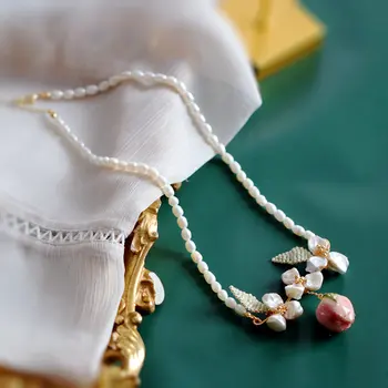 SINZRY jaunu roku darbs rotaslietas dabas baroka pērle konservēti rose puķu chokers kaklarotas sieviešu rotaslietas accesorry 302