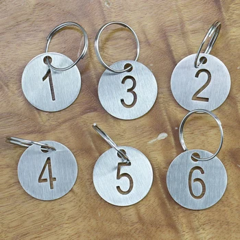 Skaits Frāzi, Nerūsējošā Tērauda Atslēgu piekariņi Atslēgu Gredzens Keyring Dog Tag Custom 10 gab./maisiņā