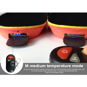 Slēpošanas Glābjot Kempings Kāju Siltāks USB Lādējamu Apsildāmi Zolīte Bezvadu Temperatūras Regulēšana Ar Tālvadības pulti Ziemā Silts