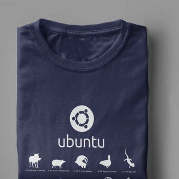 Smieklīgi Ubuntu Linux Relīzes Tshirts Vīriešiem Apkalpes Kakla Kokvilnas Topi, T Krekls Distro Linux Debian Fitnesa Tees Drukāts Apģērbs 929