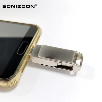 SONIZOON TPYEC USB3.1 OTG Flash Disku, Tipa K 8GB Stick 3.0 Pendrive Ierīces