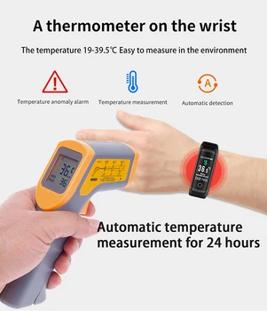 Sporta Smart Skatīties Bluetooth Ūdensizturīgs Smartwatch Termometrs Vīriešiem Smart Skatīties Amazon Bluetooth Smartwatch Ķermeņa Temperatūra 2020