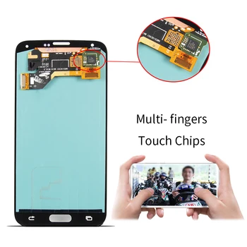 Super AMOLED Samsung Galaxy S5 Ministru LCD Displejs, Touch Screen Digitizer Montāža Samsung S5 Ministru LCD G906S G906L G906K 2205