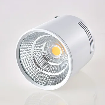 Super Spilgti Aptumšojami LED COB Vietas, Griestu Lampas 5W 7W 9W 12W 15W 18W Virsmas Mount Downlight Iekštelpu Apgaismojums Virtuves, Guļamistabas