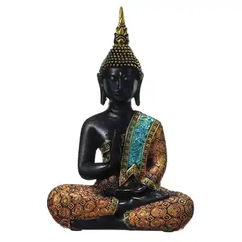 Sveķu Taizemes Budas Statuja Rotājumu Mājas Biroja Tējnīca, Galda Rotājumi Skulptūras, Statuetes Fengshui Meditācija Miniatūras 6732