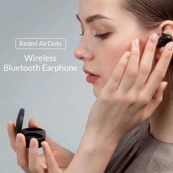 Sākotnējā Xiaomi Redmi Airdots 2 TWS Taisnība Bezvadu Bluetooth Stereo Austiņas Bass 5.0 Austiņas Ar Mic Handsfree Earbuds Air2 SE