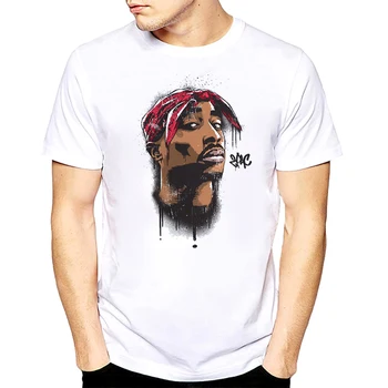 T Krekls Makaveli Reperis Snoop Dogg Biggie Smalls, Eminem J Cole Jay-z Savage Hip Hop Rap Mūzikas Krekls Anime Krekls Vīriešiem Īsu