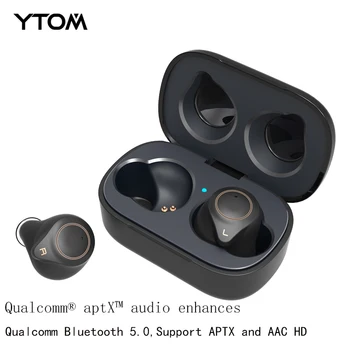 T1 Bluetooth 5.0 Austiņas atbalsta aptx AAC Bezvadu Austiņas 6 stundas mūzikas laiku ar HD dziļš bass mini earbuds viedtālrunis