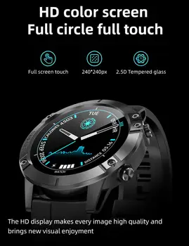 T11 Smart Skatīties Pilnu Kārta Touch IP68 Ūdensnecaurlaidīga Asins Spiediena Monitoru, Smartwatch Android, IOS Laika Prognoze PK R8 H30
