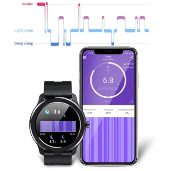 T6 Sporta Smart Skatīties Pilnu Preses Sn Smartwatch 2020. gadam IP68 Ūdensnecaurlaidīga Android, IOS Fitnesa Pulksteņi