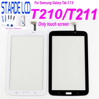 Tablete Touch Screen Samsung Galaxy Tab 3 7.0 T210 T211 SM-T210 SM-T211 P3200 T217 Touchscreen Digitizer LCD Displejs, Stikla