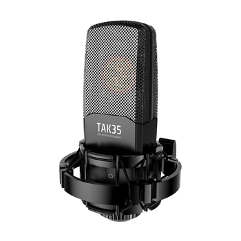 TAKSTAR TAK35 Profesionālas Ierakstīšanas Mikrofons, Kondensatora Cardioid Mic ar Metāla priekšējais stikls Šoks Mount Tīkla Karaoke