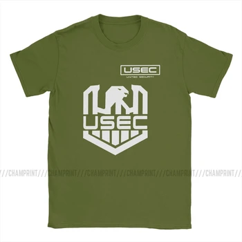 Tarkov USEC Logo T Krekls Vīriešiem Kokvilnas Smieklīgi T-Krekli Izvairīties no Tarkov Izdzīvošanas Šāvēja Spēle Tee Krekls ar Īsām Piedurknēm Apģērbs