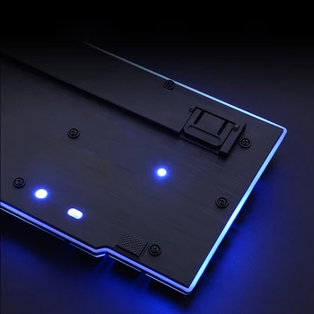 Tastatūras 108 atslēgas RGB LED Backlit USB Vadu Klēpjdatoru Ergonomiskās Tastatūras Membrānu