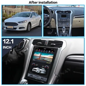 Tesla Stila ekrāna Android 9.0 Auto Multimedia Player ford Mondeo Kodolsintēzes MK5 2013-2019 auto GPS Audio Radio stereo galvas vienības