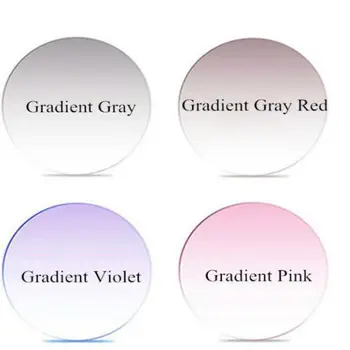TIK&EI 1.61 Indekss Anti Reflective Slīpums MR-8 UV 400 Recepšu Nokrāsu Objektīvs, Purpura, Rozā, Pelēka, Krāsainas Lēcas Zīmola Kvalitāti