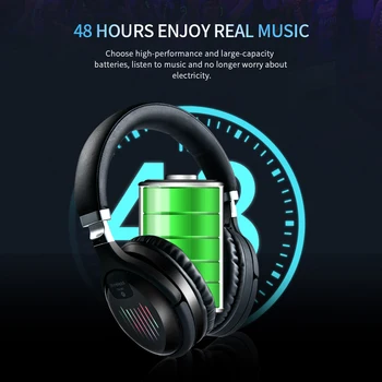 TM 061 Bezvadu Bluetooth 5.0 Austiņas Ar Mic 3D Stereo Salokāms Spēļu Austiņas Atbalsta TF Kartes MP3 FM