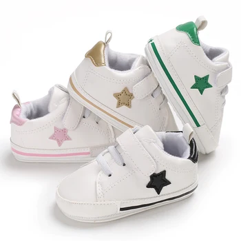 Toddlerboy visu zvaigžņu audekla kurpes zīdaiņu zēnu apavi izgatavoti no leathe vienīgais unisex jaundzimušo audekla kurpes, rozā baby girl sneaker apavi