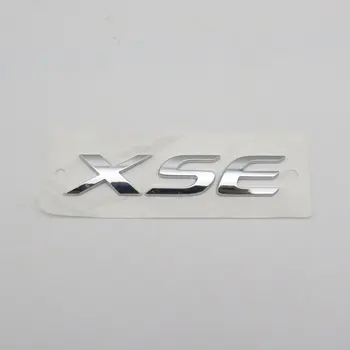 Toyota XSE Emblēmu 3D Vēstuli Auto Uzlīme Aizmugurē, Bagāžnieka ABS Plastmasas Chrome Silver Plāksnītē Auto Logo Emblēma Decal