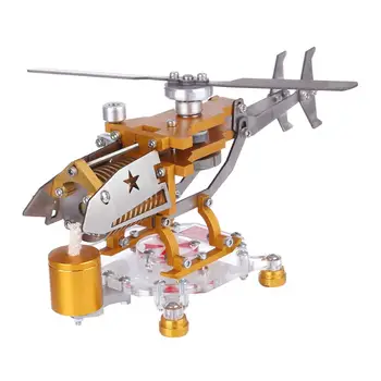 Transporta Helikoptera Horizontālā Viena Cilindra Vakuuma Stirling Dzinējs Modelis Komplekti, Rotaļlietas Modeļu Veidošanas Komplekti, Rotaļlietas Bērniem