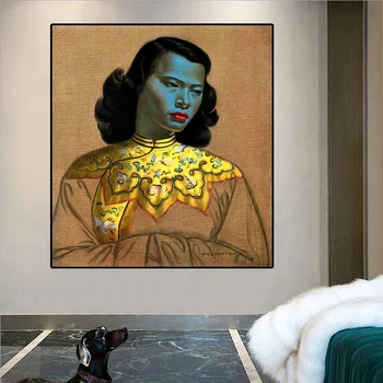 Tretchikoff Sieviešu Dāma no Orient Pārpublicēšana Eļļas Glezna uz Audekla Plakātu Izdrukas, Bildes Sienu Mākslas Aina Dzīvojamā Istaba