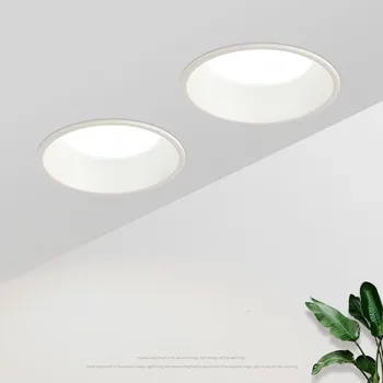Trīs Krāsu Gaismas Maināmais LED spot gaismas Padziļinājumā griestu lampas 12W 10W 7W iekštelpu dzīvojamā istaba vienkāršu Ziemeļvalstu LED downlight