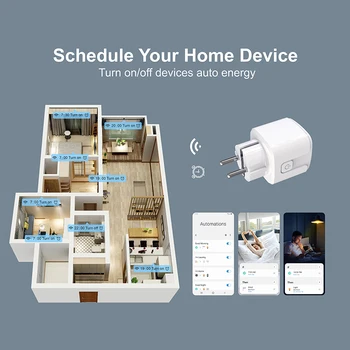 Tuya Smart Spuldzes WiFi Spraudnis Apple Homekit Bluetooth Mājas LED Apgaismojums Telpā, ES Gudra Kontaktligzda Ar Amazon Alexa, Google Home