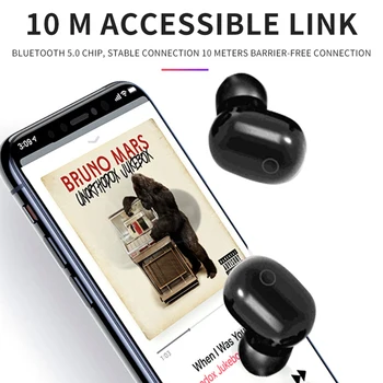 TWS Bezvadu Earbuds par Redmi Airdots Bluetooth 5.0 Austiņas HIFI Mini auss SportsEarphone IOS un Android Telefoniem PK A6S E6S