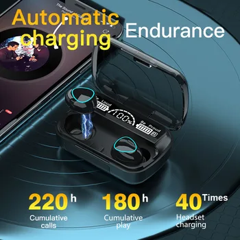 TWS Bluetooth Austiņas ar Mikrofonu Touch Kontroli Bezvadu Austiņas HIFI Mini auss Earbuds Sporta Heasets par Redmi Lotus 3720