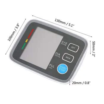 U80 Veselības Aprūpes Automātiska Rokas Asins Spiediena Monitoru, Digitālo LCD Lielu Aproces Metru Esfingomanometro Kamertonis