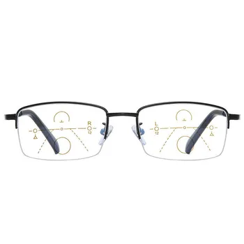 Ultra-light Atmiņas Titāna Multi-focus Lasīšanas Brilles Vīriešiem Progresīva Anti-zilā Recepšu Brilles Sievietēm tuvām Un tālām Izmantot