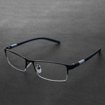 Unisex Modi Sievietēm, Vīriešiem Puse Bez Apmales Metāla Brilles Rāmis Tuvredzība, Brilles, Optikas Briļļu Pusi Loka Viltus Brilles Rāmis Jauns