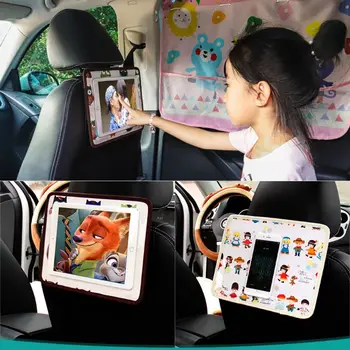 Universāls Auto Pagalvi Tālrunis Mount Maisu Turētājs Bērniem Aizmugurējais Sēdeklis Tablet Stand Samsung Xiaomi 3-11.5 Collu Tabletes Tālruni