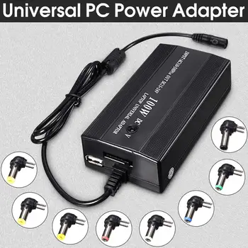 Universālā 100W 8 In1 AC uz DC Strāvas Adapteris Ar USB pieslēguma Vadu, Barošanas Lādētājs Klēpjdatoru Adaper Par Acer Dell Notebook PC