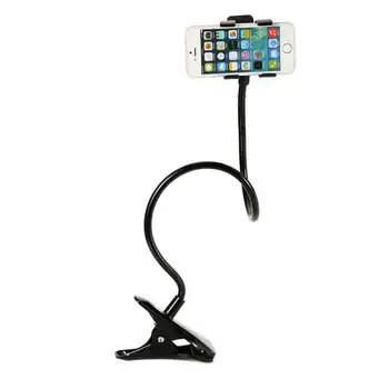 Universālā Slinks Mobilā Tālruņa Turētājs Galda Klipu Turētājs Iphone Xiaomi Gooseneck Stenti Elastīgu Stāvēt Gultas /Galda Karstā TXTB1